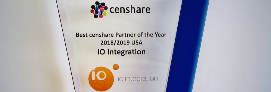 censhare names IO Integration Partner of the Year